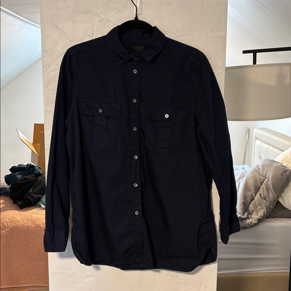 Navy J. Crew button down